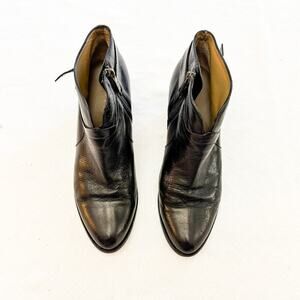 Anyi Lu 'Cynthia' Leather Ankle Boot Black Shoes Handmade Size 40.5 $495 EUC